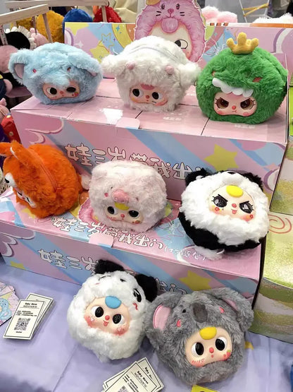 Genuine Baby Three Vinyl Blind Box Take Me Out Series Cartoon Zipper Bag Plush Girl Bag Christmas Birthday Gift Dolls In Stock