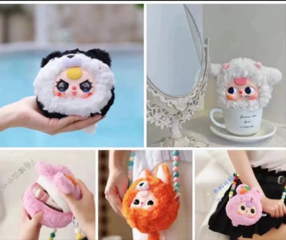 Genuine Baby Three Vinyl Blind Box Take Me Out Series Cartoon Zipper Bag Plush Girl Bag Christmas Birthday Gift Dolls In Stock