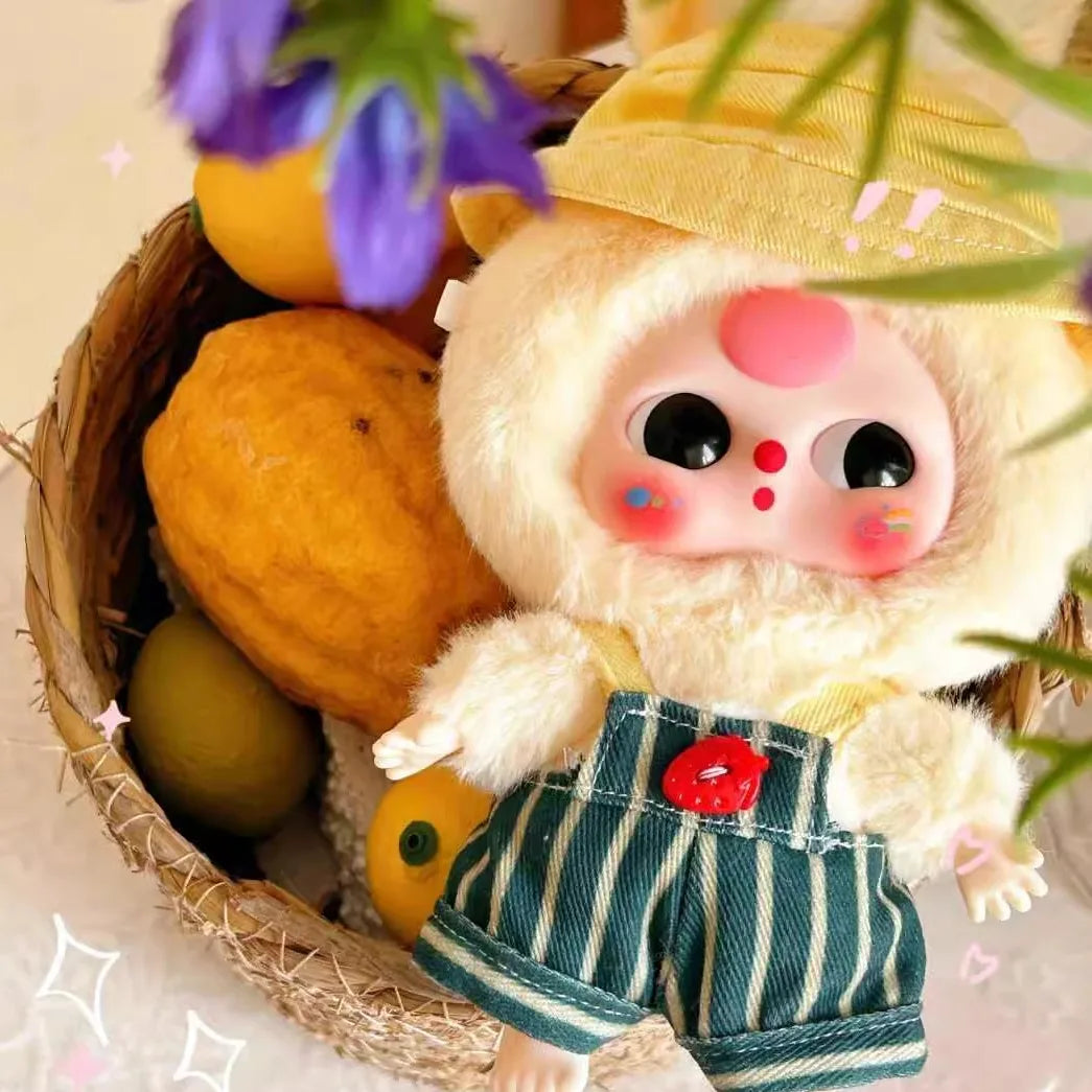 genuine baby three macaron little rabbit series plush mystery box tide play backpack pendant doll blind box girl christmas gift