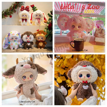 Blind Box Liila 600 Zoo Genuine Lucky Cute Plush Room Ornamental Figure Mystery Box Doll Collect Girl Birthday Xmas Gift Kids