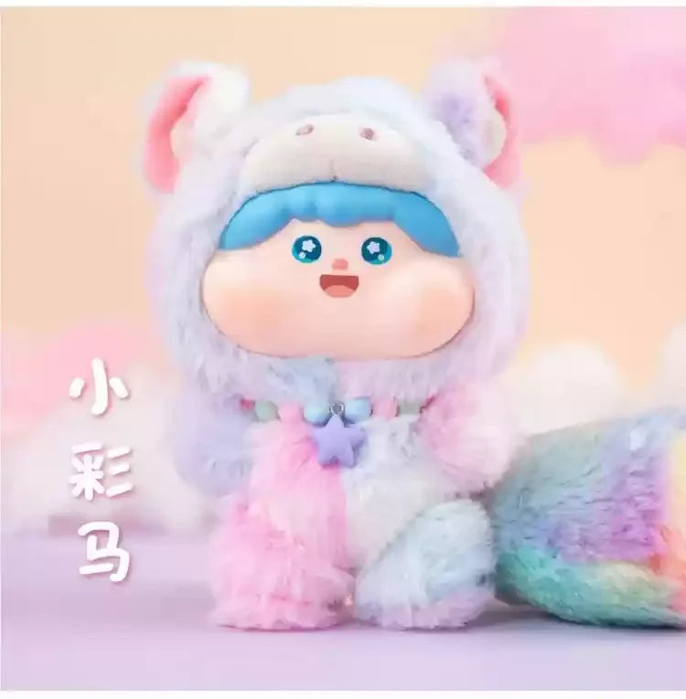 original fluffy meatball 2 generation blind box cotton candy may chan series vinyl toys ornaments mystery box christmas gift