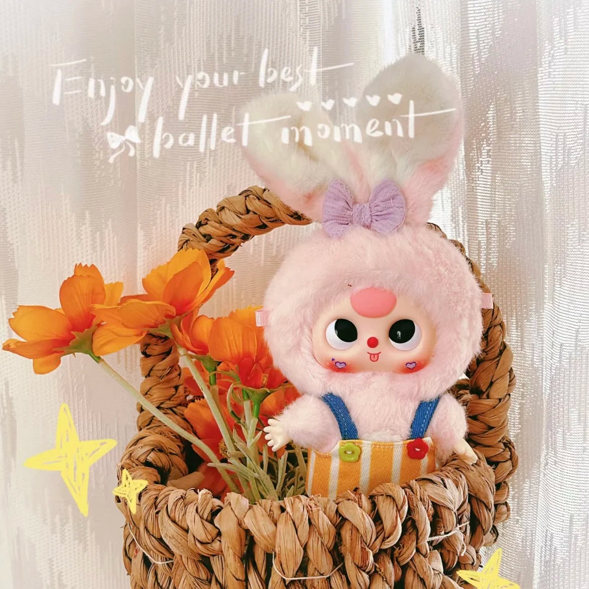 genuine baby three macaron little rabbit series plush mystery box tide play backpack pendant doll blind box girl christmas gift