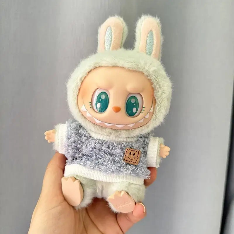 mini plush doll's clothes outfit accessories for korea kpop exo labubu v1 v2 idol dolls goose dinosaur macaron clothing gift