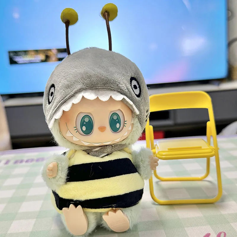 mini plush doll's clothes outfit accessories for korea kpop exo labubu v1 v2 idol dolls goose dinosaur macaron clothing gift