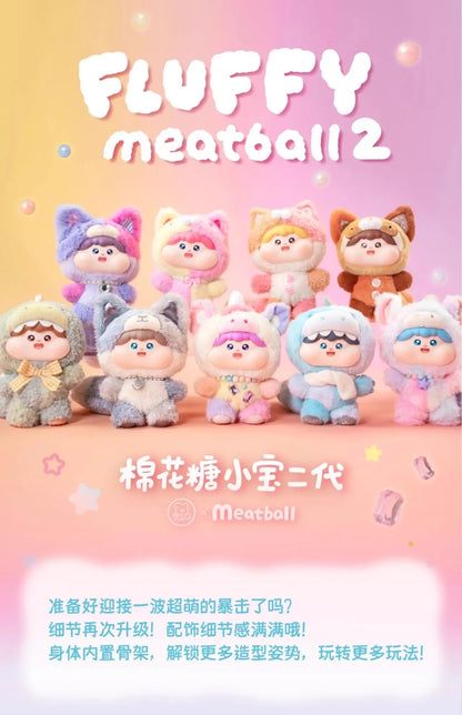 Original Fluffy Meatball 2 Generation Blind Box Cotton Candy May Chan Series Vinyl Toys Ornaments Mystery Box Christmas Gift