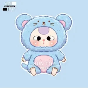 original baby 3 years old blind box zodiac series doll baby three olds whole body doll mystery box soft doll throw pillow toys